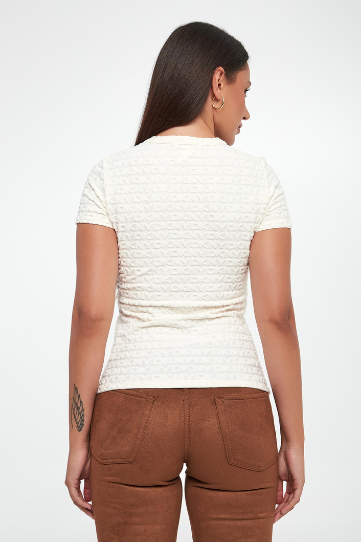 T-shirt damski logowany DKNY