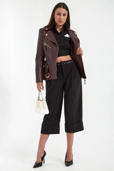 Bermudy damskie z krepy ELISABETTA FRANCHI