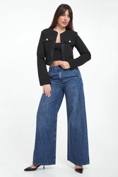 Jeansy damskie z kryształkami LIU JO