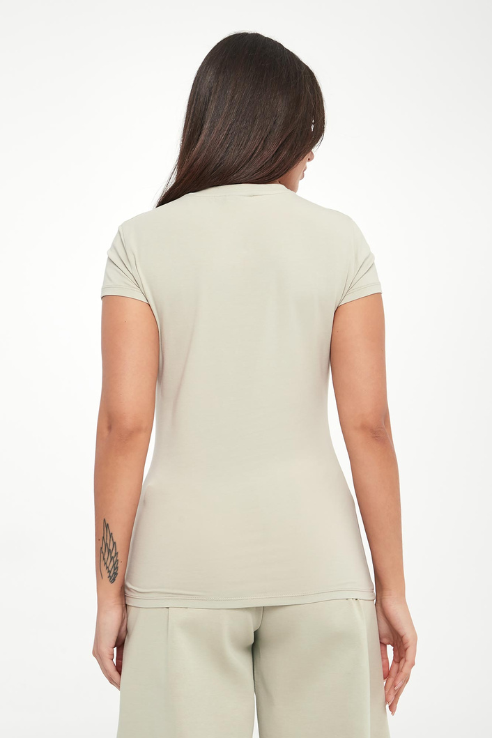 T-shirt damski z logo ARMANI EXCHANGE