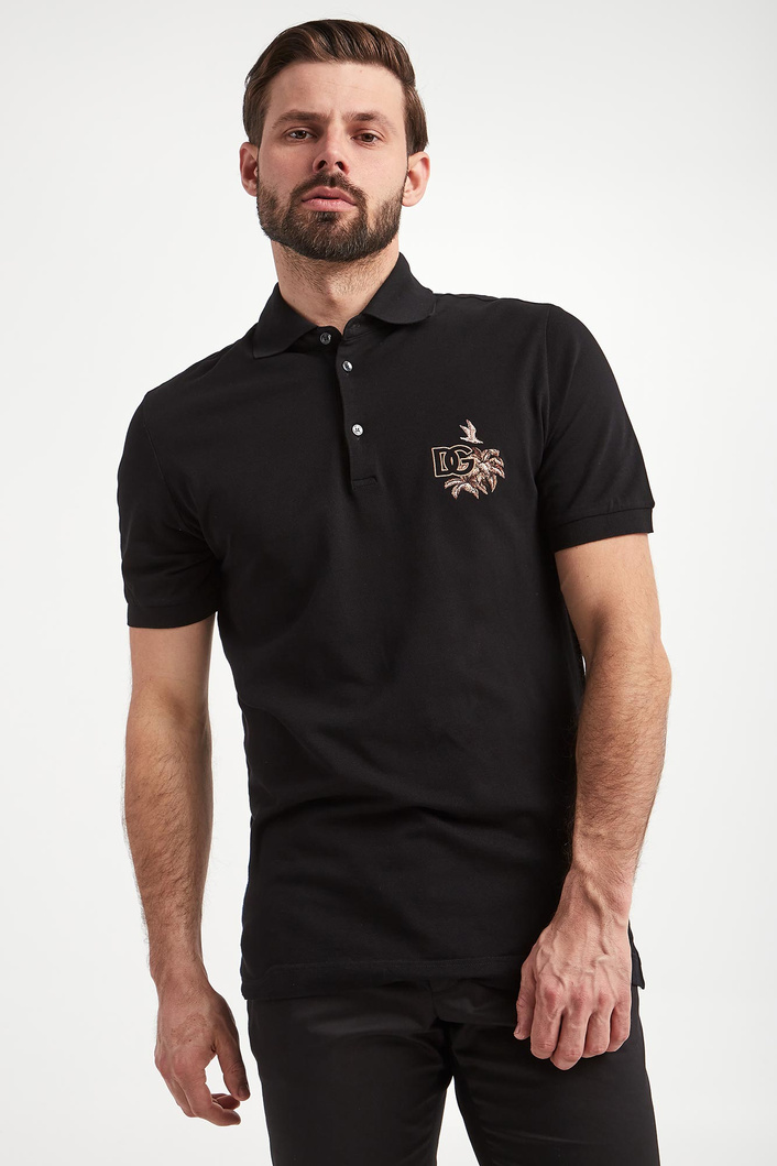 Polo męskie z logo DOLCE & GABBANA