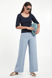 Spodnie damskie lniane Malizia WEEKEND MAX MARA