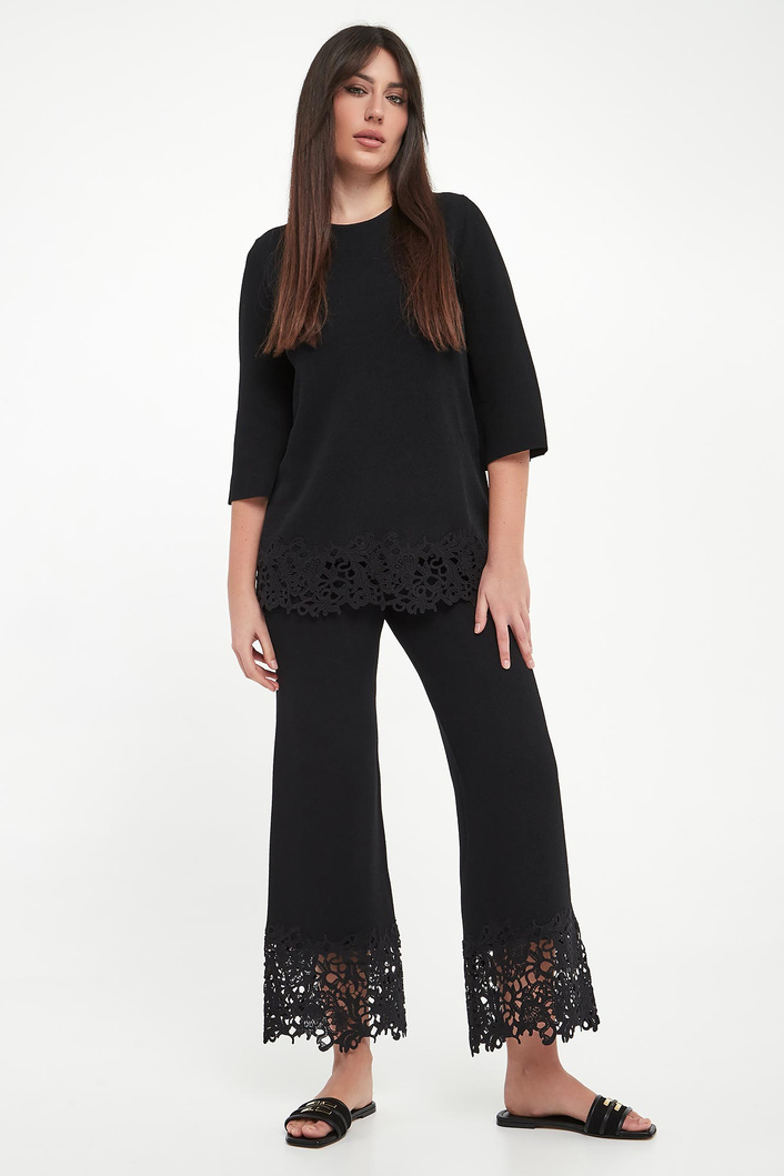 Spodnie damskie z koronką TWINSET U&B