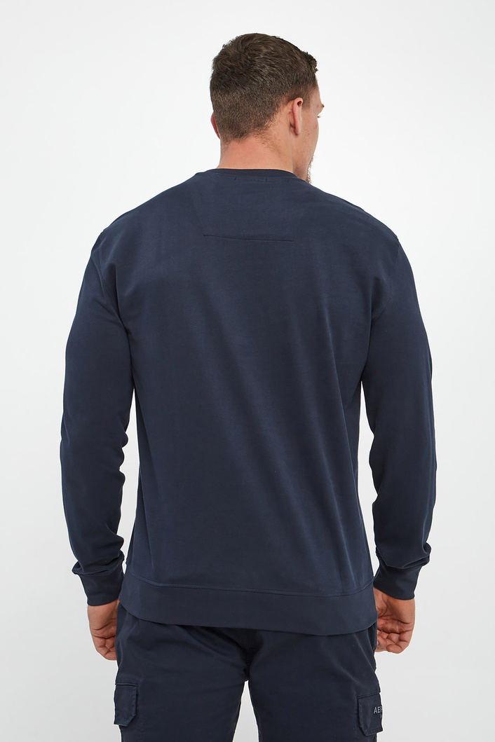 Longsleeve męski z logo AERONAUTICA MILITARE