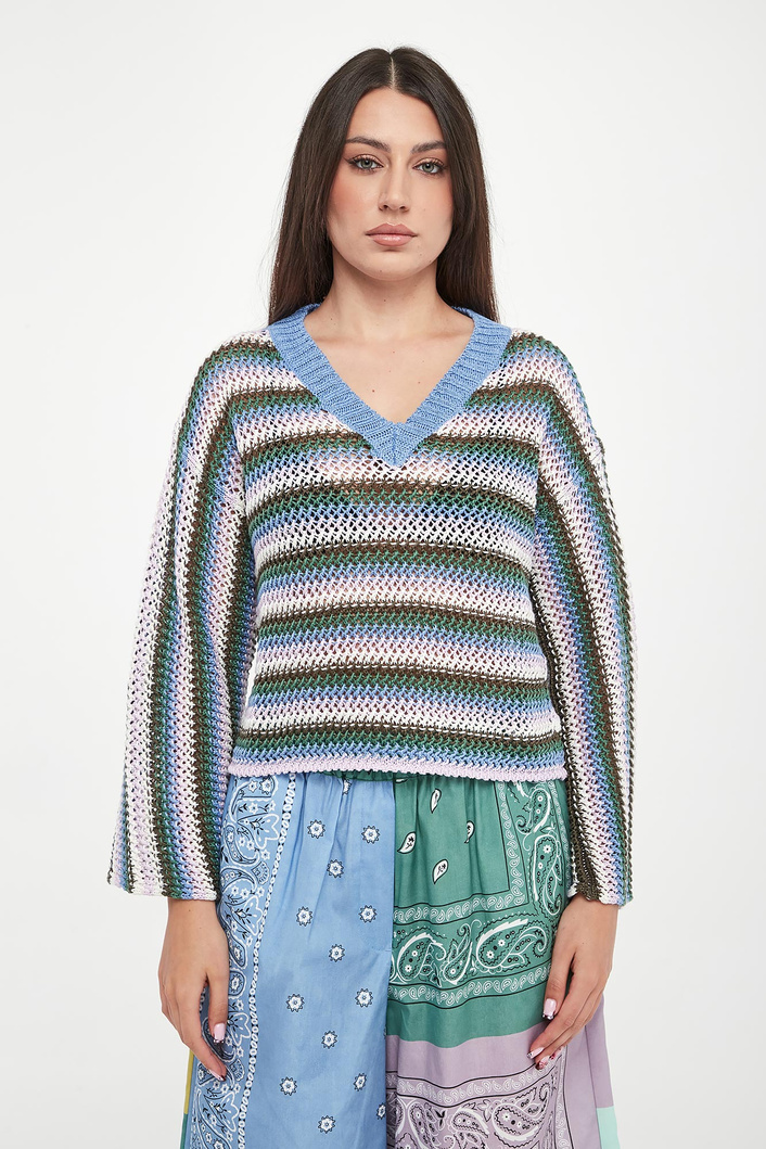 Sweter damski ażurowy lniany Epica WEEKEND MAX MARA