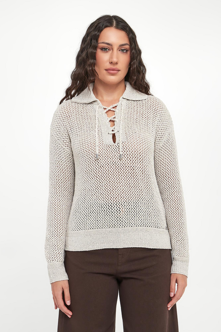 Sweter damski ażurowy JOSEPH RIBKOFF