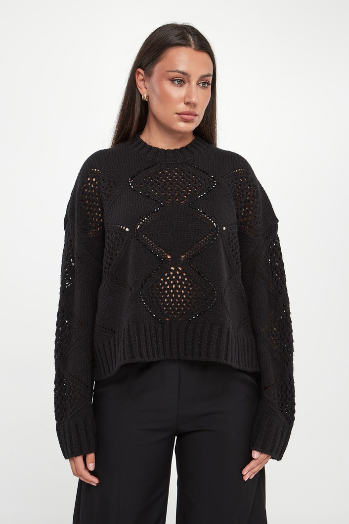 Sweter damski z wełną LIU JO