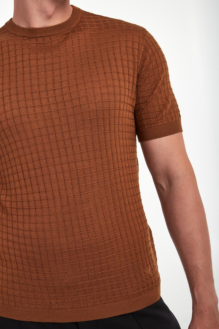 T-shirt męski dzianinowy EMPORIO ARMANI