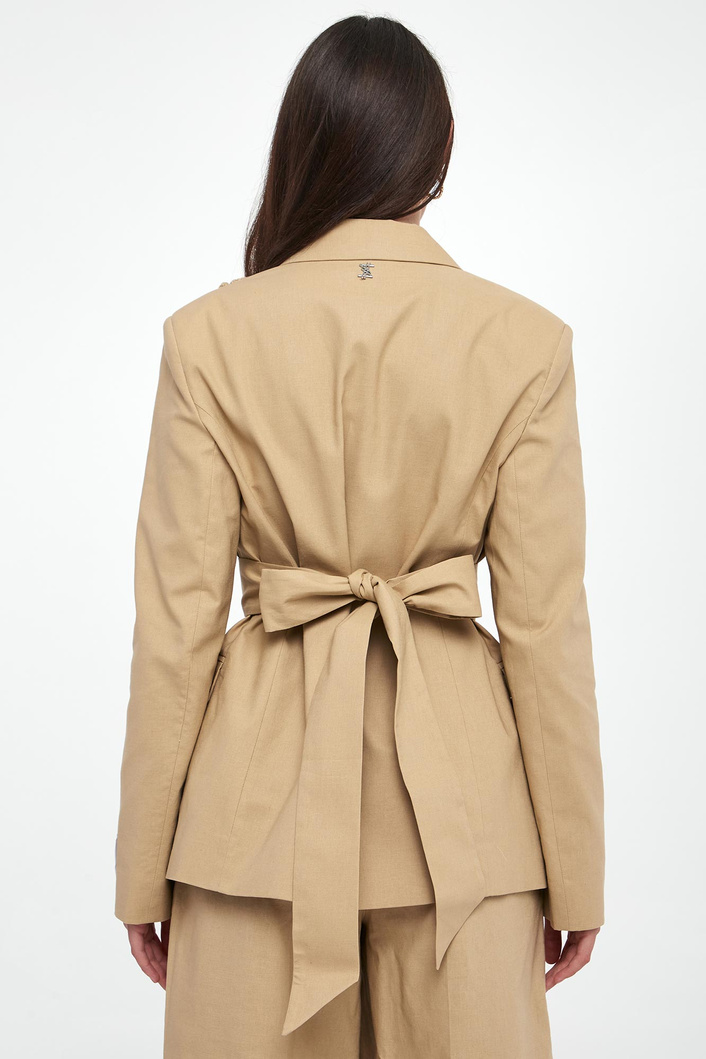 Marynarka damska z lnem TWINSET ACTITUDE