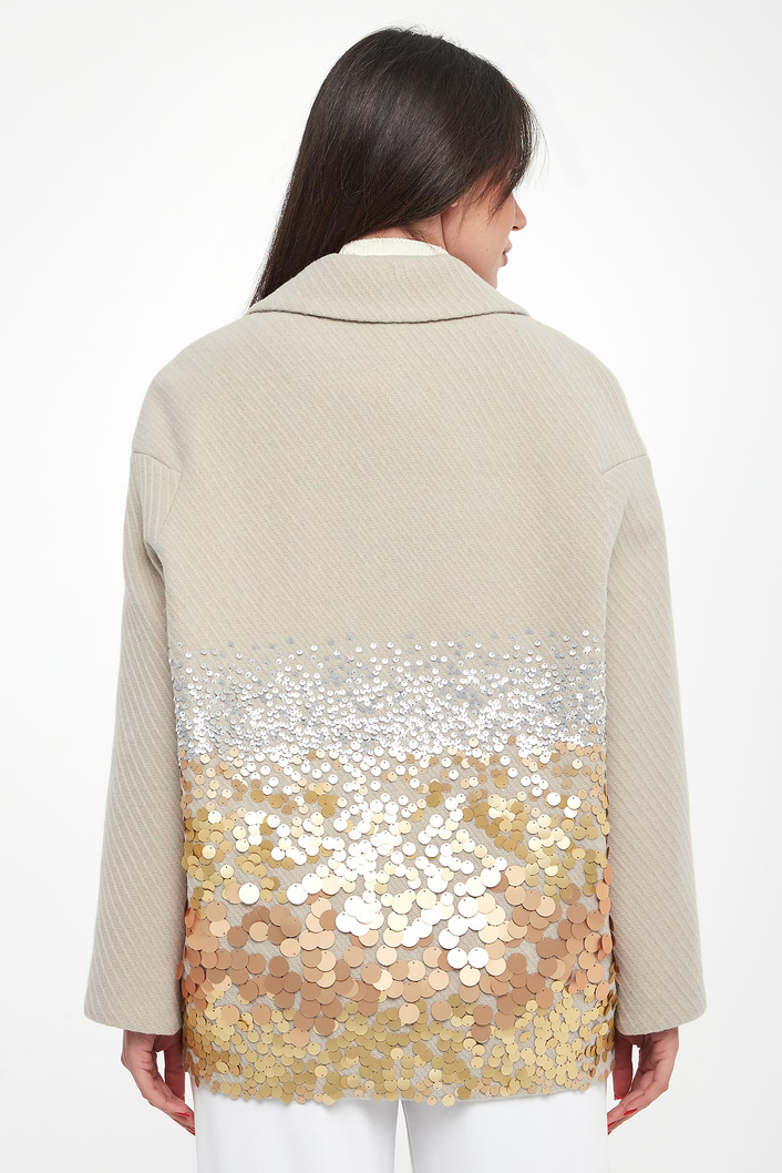 Płaszcz damski z cekinami SPORTALM