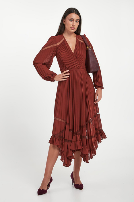 Sukienka plisowana midi TWINSET