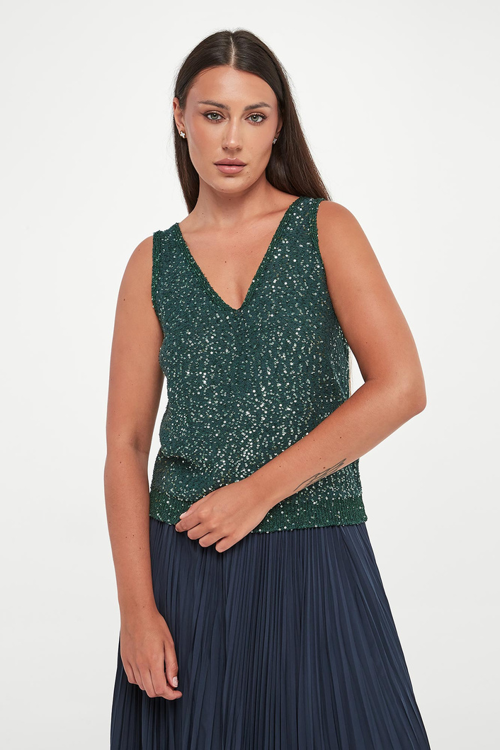 Top damski z cekinami Milord WEEKEND MAX MARA