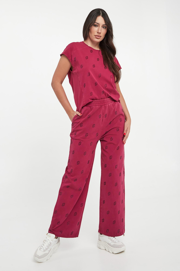 T-shirt damski z cyrkoniami LIU JO