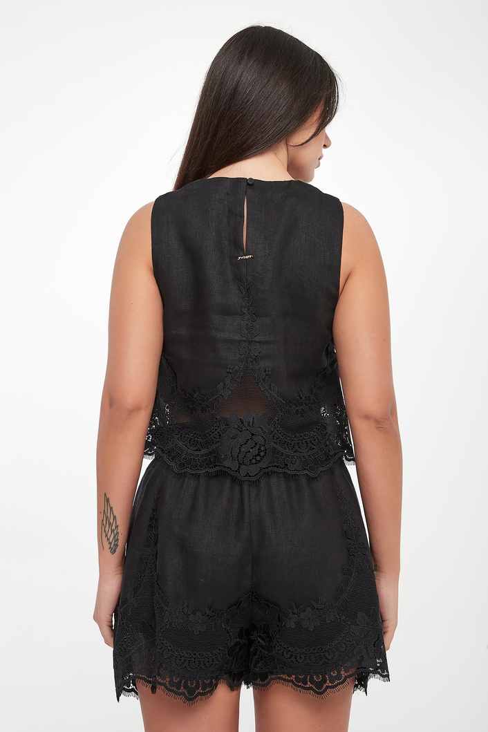 Top damski lniany TWINSET