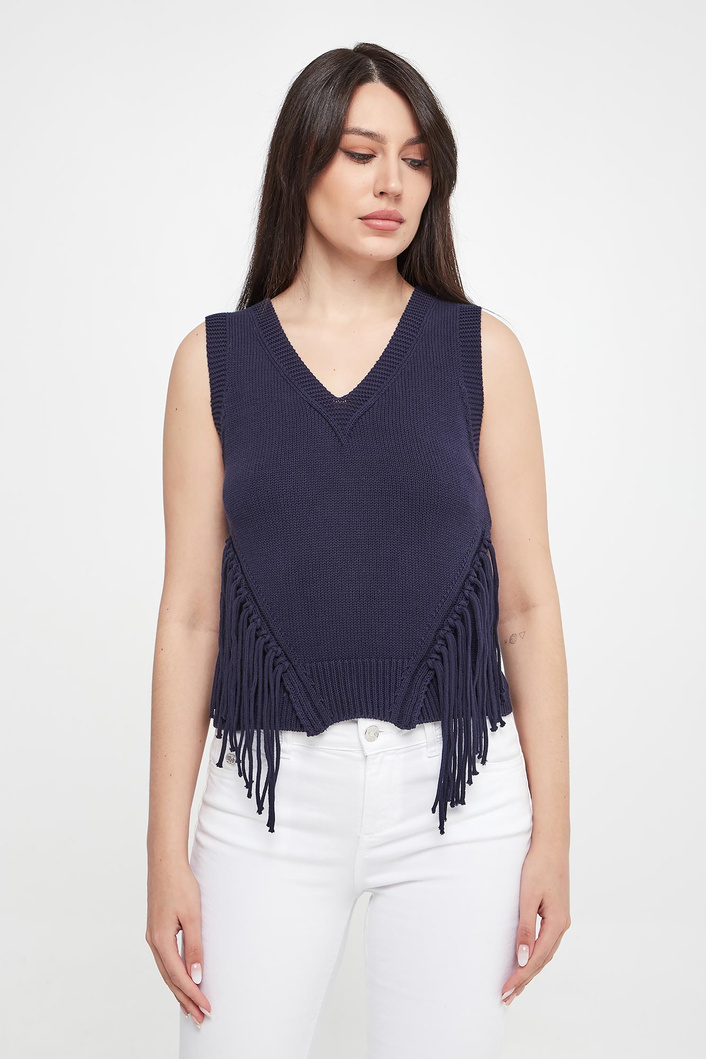 Kamizelka damska z frędzlami Austero MARELLA SPORT