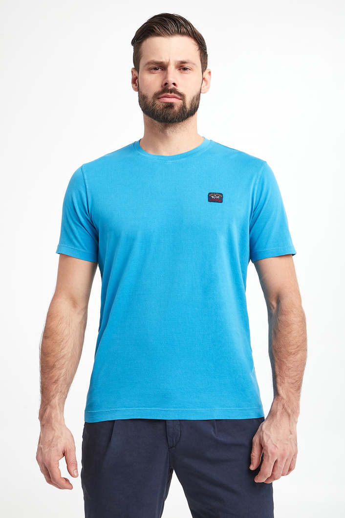 T-shirt męski z logo PAUL&SHARK