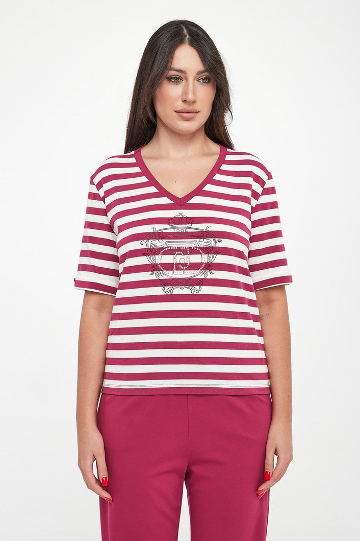 T-shirt damski w paski LIU JO