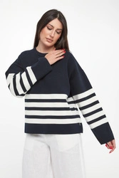 Sweter damski w paski Koa ECOALF