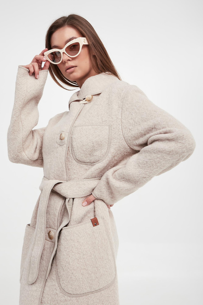 Płaszcz damski wełniany EMPORIO ARMANI