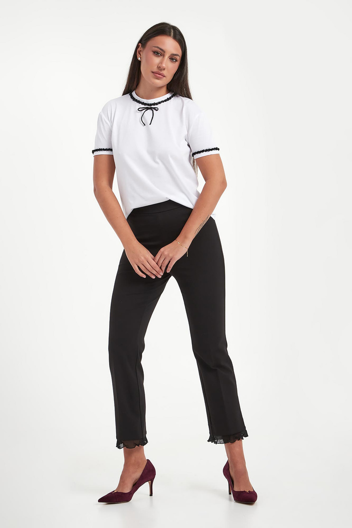 T-shirt damski z kokardą TWINSET