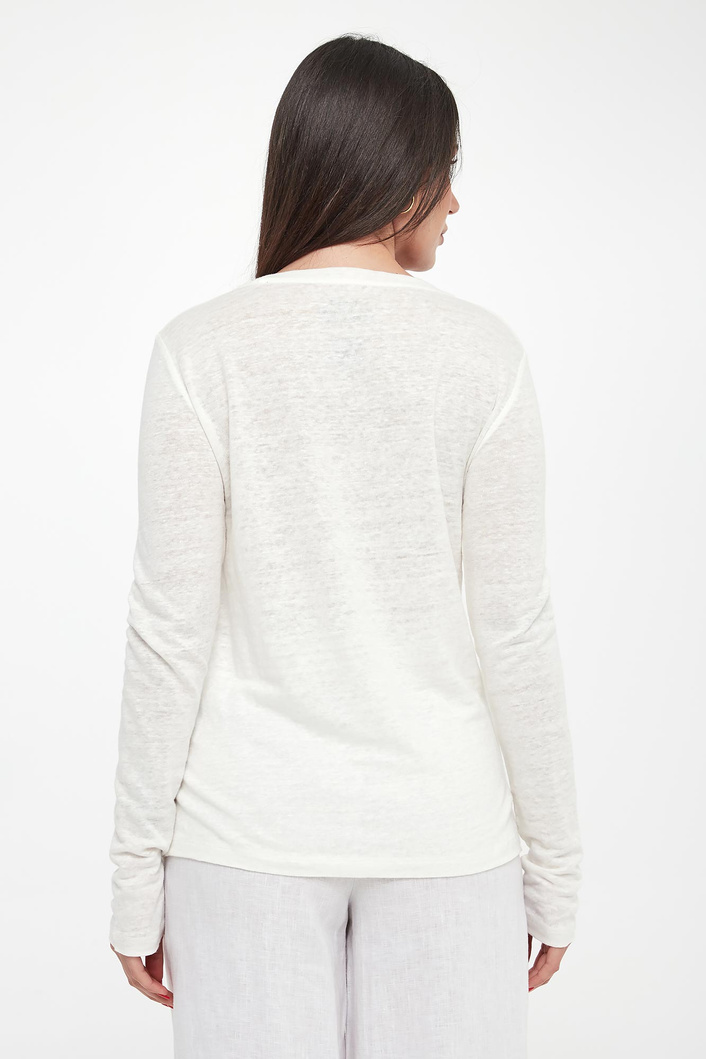 Longsleeve damski lniany Cale ECOALF