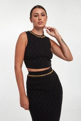 Top damski z łańcuchem ELISABETTA FRANCHI