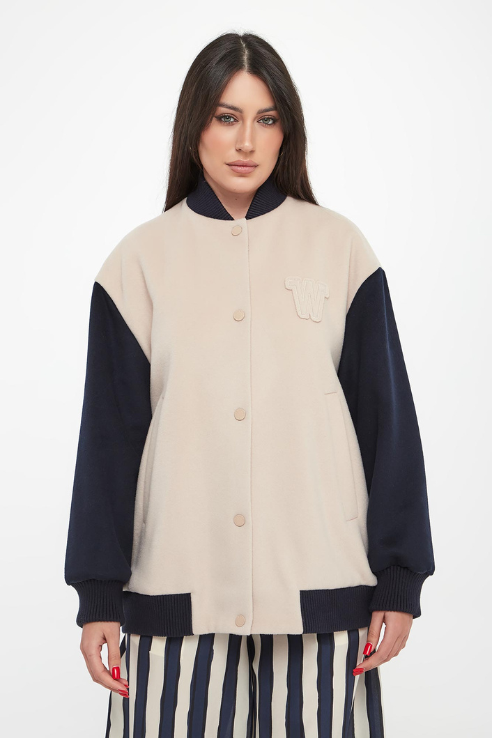 Kurtka damska bejsbolówka wełniana Ellisse WEEKEND MAX MARA