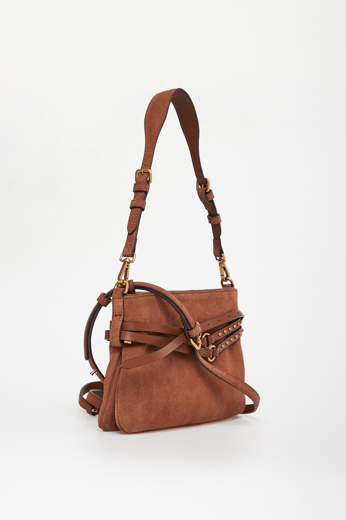 Torebka zamszowa Belt Bag PINKO