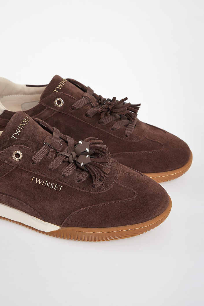 Sneakersy damskie zamszowe TWINSET
