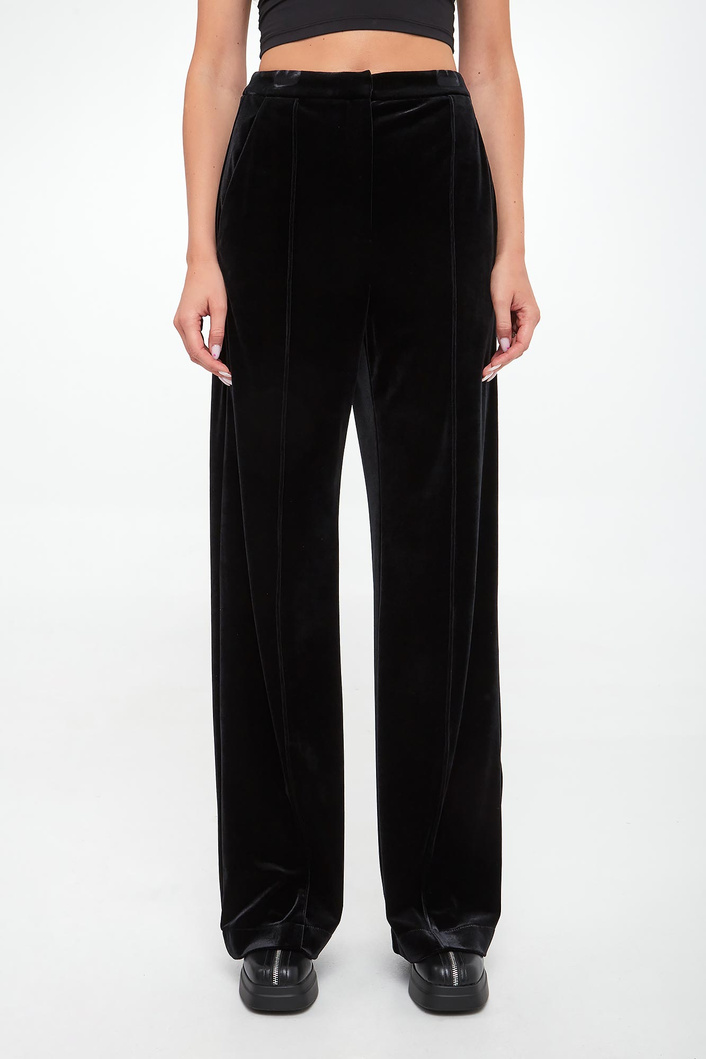 Spodnie damskie welurowe PATRIZIA PEPE