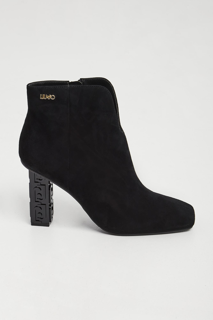 Botki damskie na obcasie zamszowe LIU JO