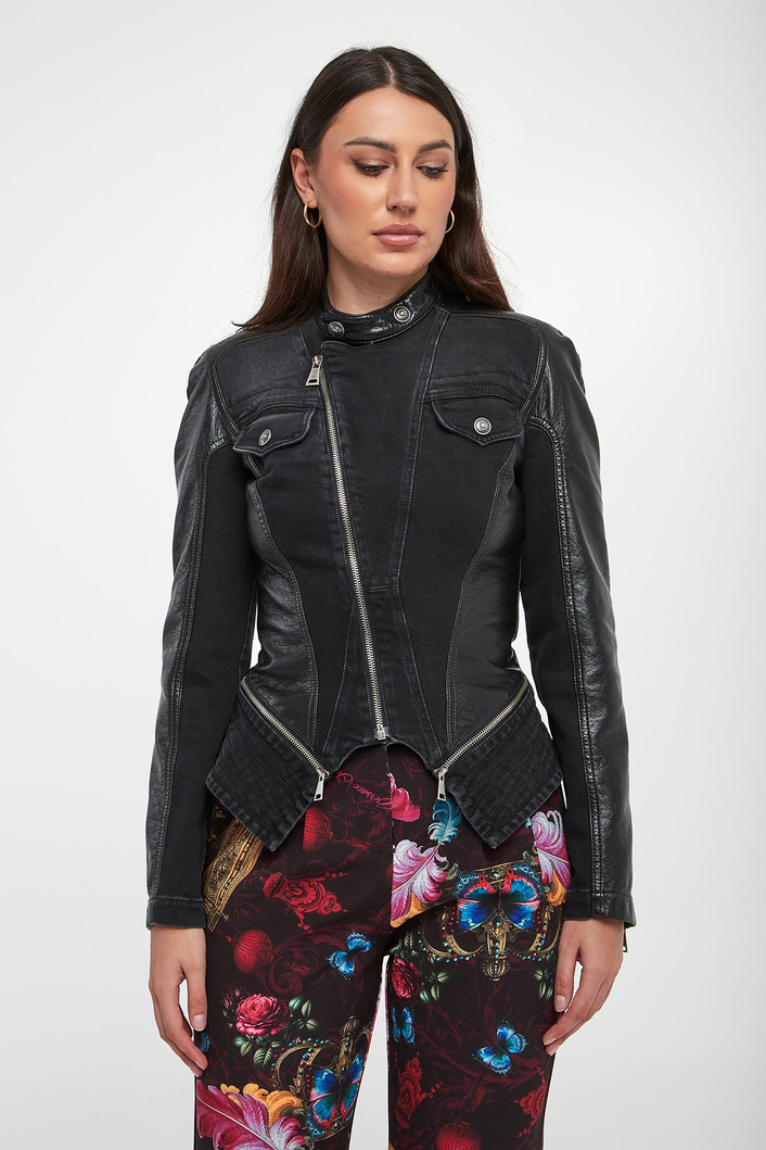 Kurtka damska skórzana VERSACE JEANS COUTURE