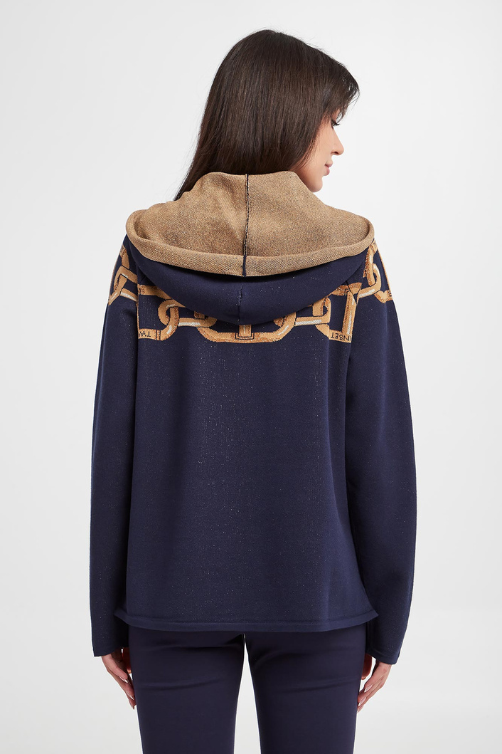 Sweter damski z kapturem TWINSET