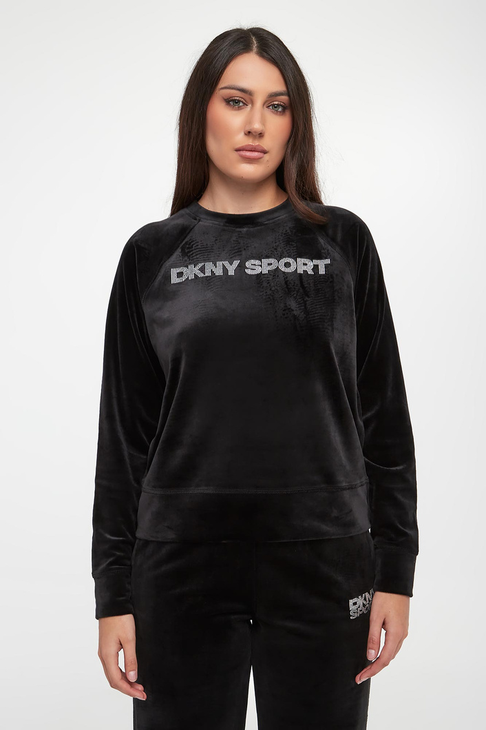 Bluza damska welurowa DKNY