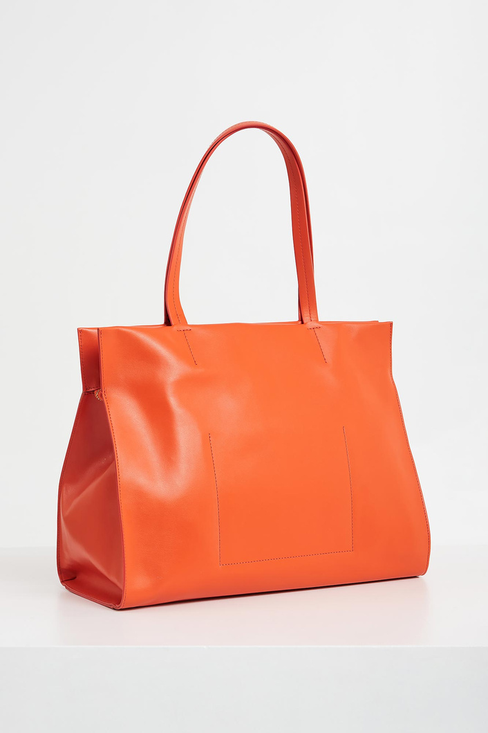 Torebka skórzana shopper TWINSET