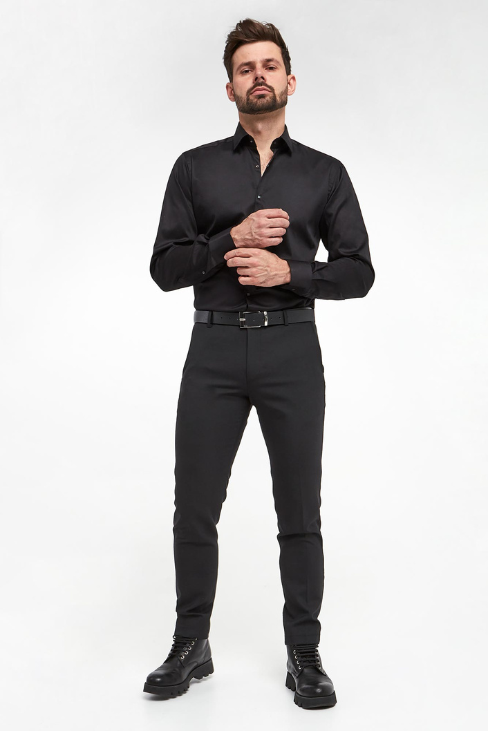 Koszula męska popelinowa KARL LAGERFELD