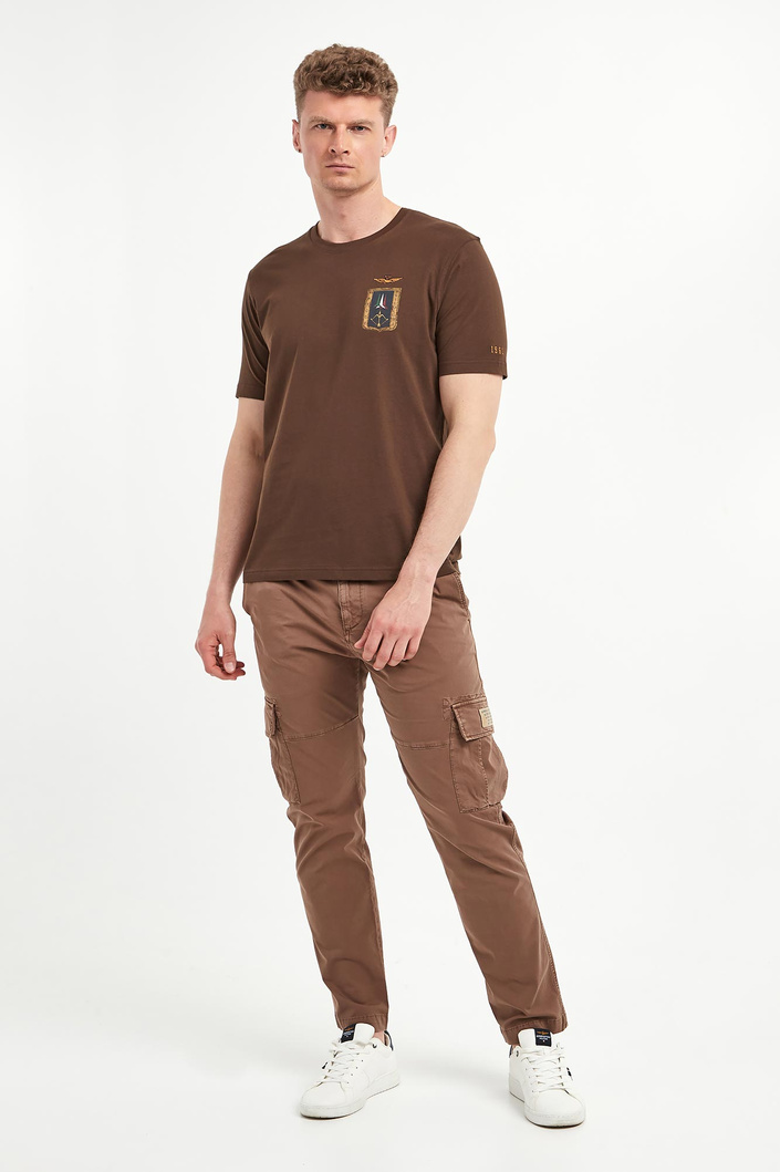 T-shirt męski z logo AERONAUTICA MILITARE