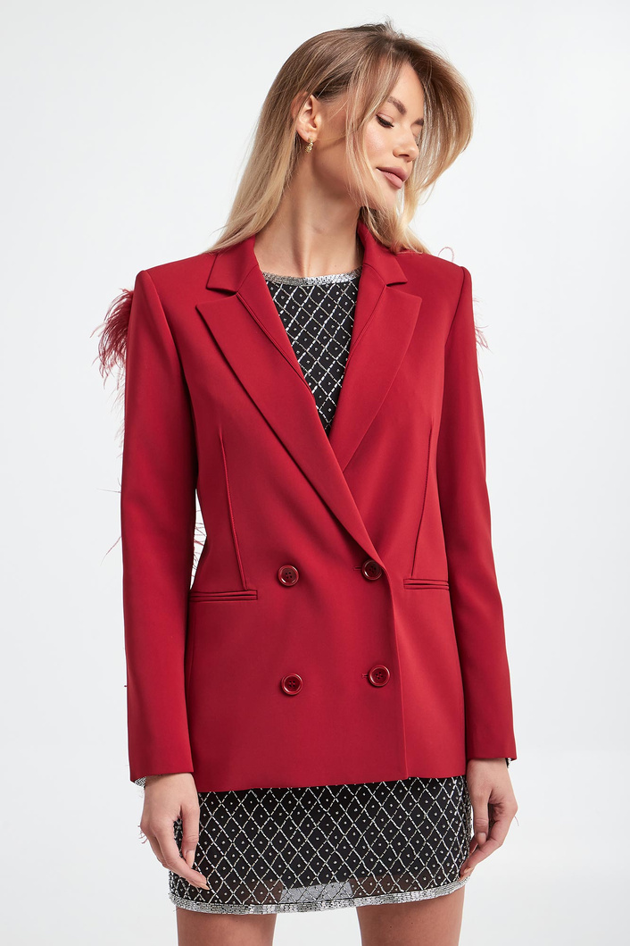 Marynarka damska z piórami PATRIZIA PEPE