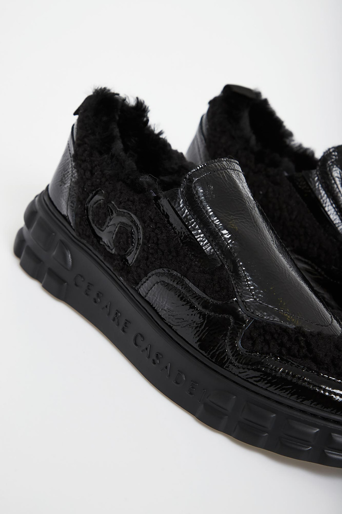 Sneakersy damskie skórzane CESARE CASADEI