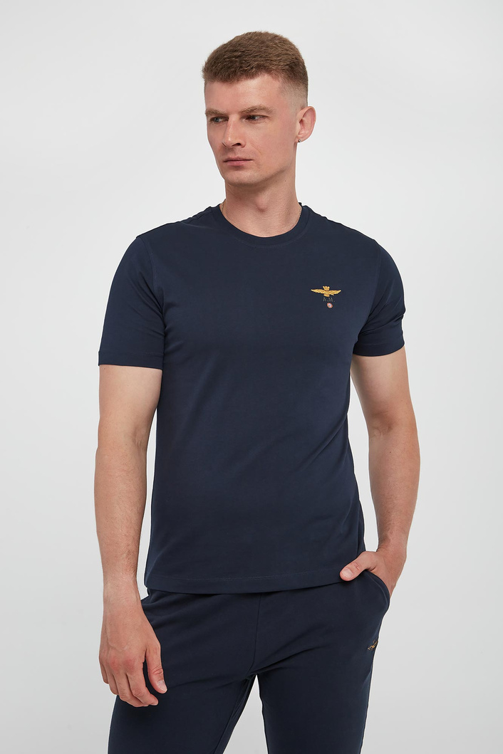 T-shirt męski z logo AERONAUTICA MILITARE