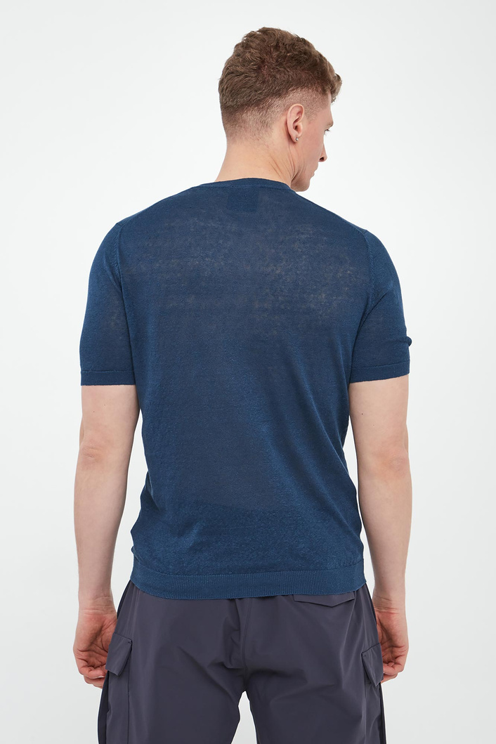 T-shirt męski lniany AERONAUTICA MILITARE