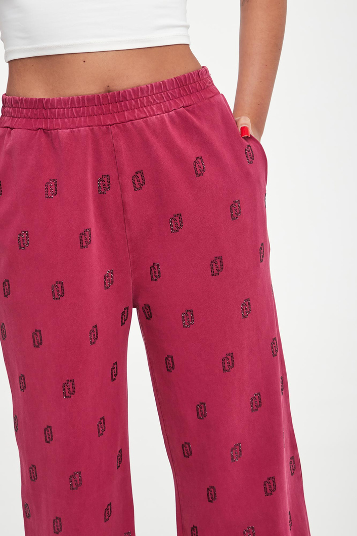 Spodnie damskie z cyrkoniami LIU JO