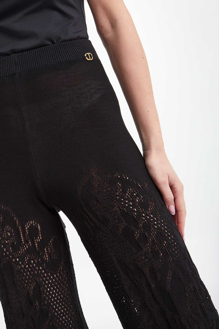 Spodnie damskie ażurowe TWINSET