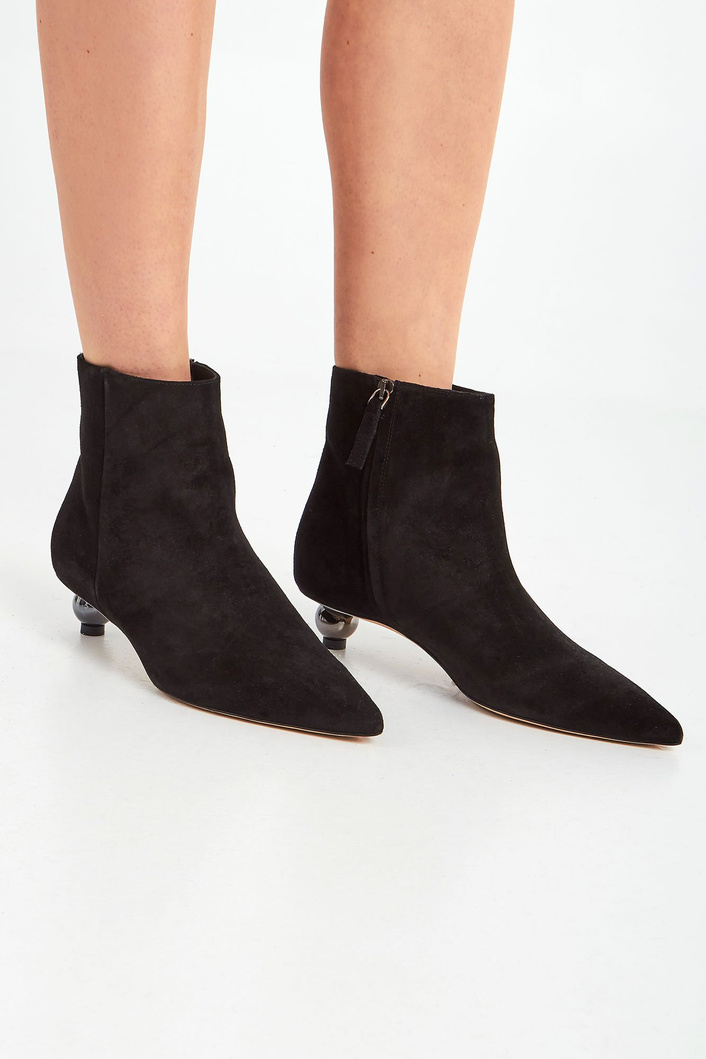 Botki skórzane Marus WEEKEND MAX MARA