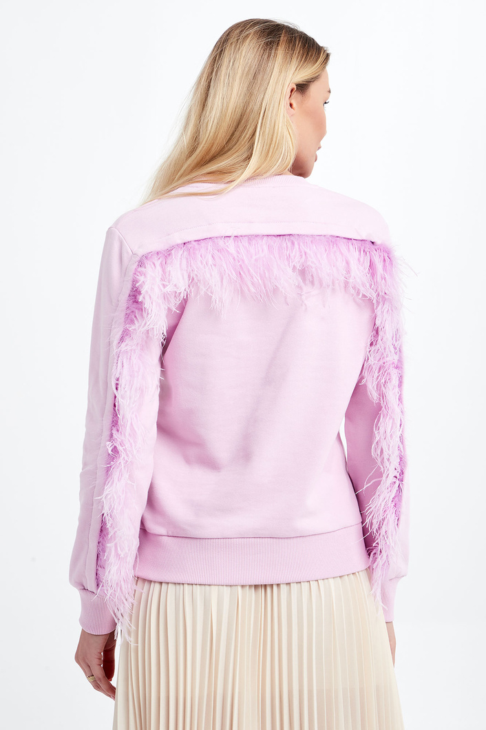 Bluza damska z piórami PATRIZIA PEPE