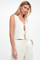 Top damski lniany Isolana MARELLA SPORT