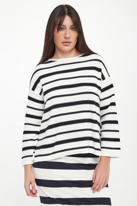 Sweter damski w paski Locusta MM