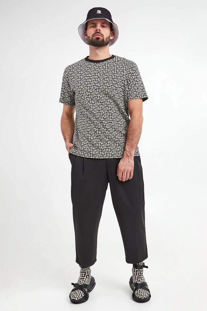 T-shirt męski z logo BALMAIN