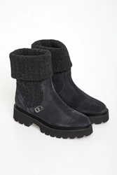 Botki damskie skóra zamszowa CESARE CASADEI