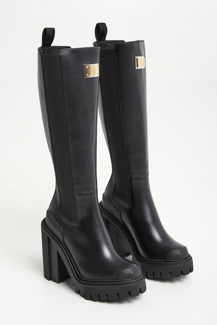 Kozaki skórzane DOLCE & GABBANA